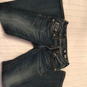 Miss Me Angel wing bootcut jeans size 27